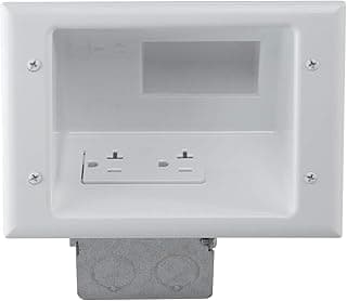 DATACOMM ELECTRONICS 45-0072-WH Commercial Grade Recessed AV/HDMI Cable Conceal Plate with 20… product image