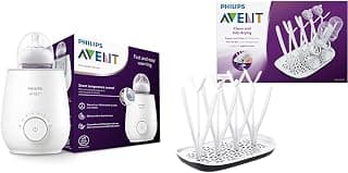 AVENT SCF358/00 Bottle Warmer for Quick and Even Heating of Milk and Baby Food, White &… product image