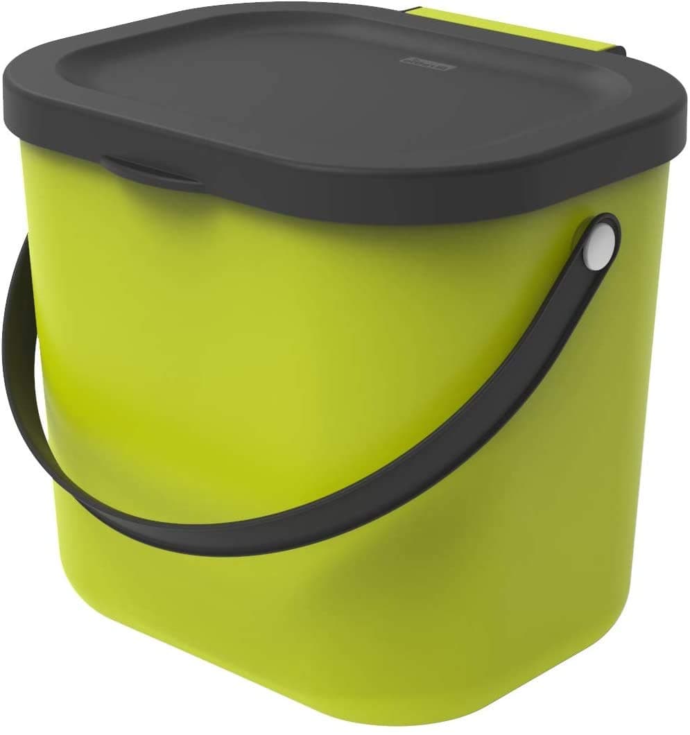 Rotho, Albula, Bio waste bin 6 l for the kitchen, Plastic (PP) BPA-free, light… product image