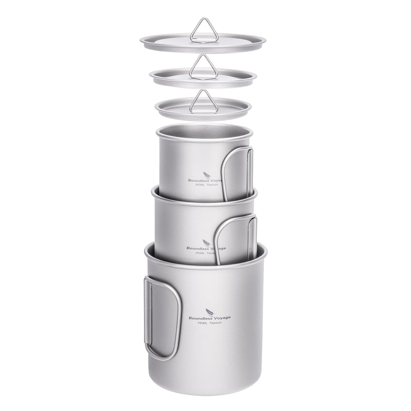 Boundless Voyage Titanium Mug with Lid Outdoor Titanium Lightweight Coffee Cup for Hiking… product image
