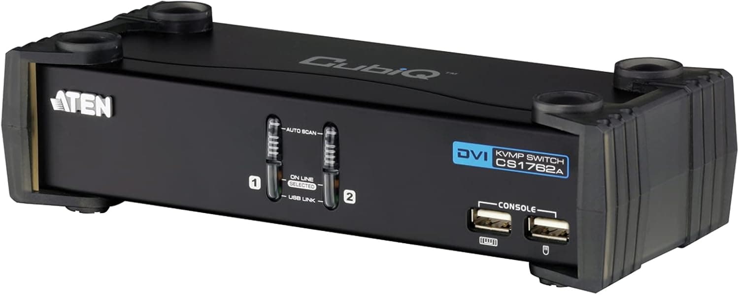 ATEN CS1762A-AT-G KVM 2X Port USB/DVI Switch, schwarz product image