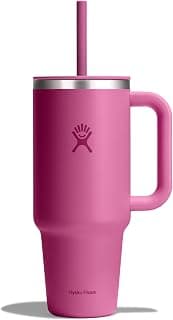 Travel Tumbler 40 oz with Lockable Press-in Straw Lid - Stainless Steel - Double Wall Vacuum… product image