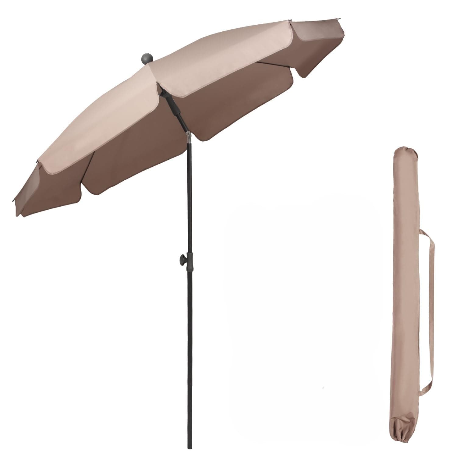 Sekey 2m Garden Parasol with Umbrella Cover - Adjustable and Portable Patio Umbrella for… product image