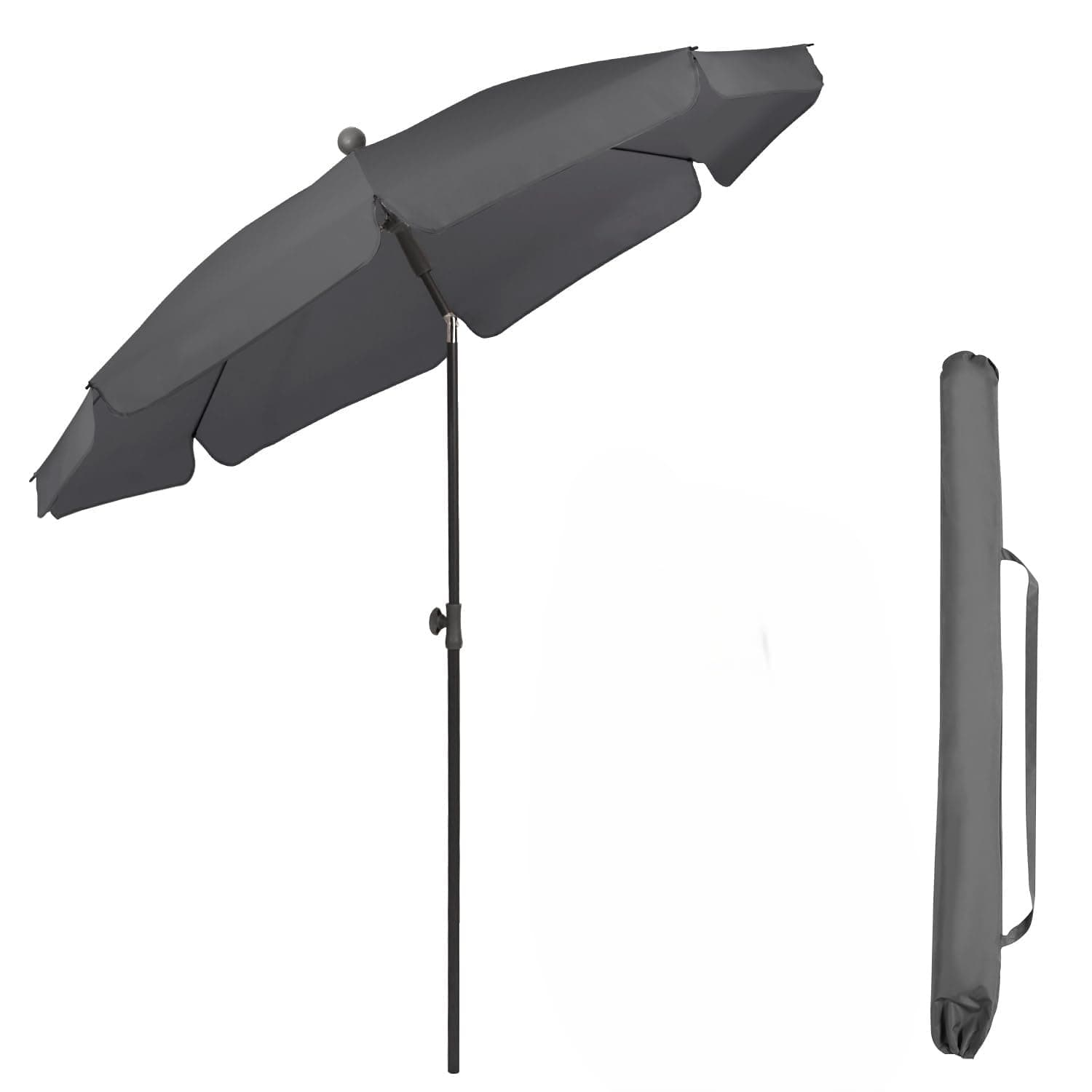 Sekey 2m Garden Parasol with Umbrella Cover - Adjustable and Portable Patio Umbrella for… product image