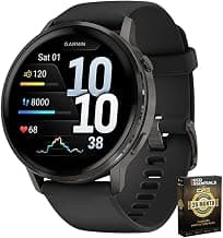 010-03014-00 Venu 4, 45 mm Health & Fitness GPS Smartwatch, Slate with Black Silicone Band… product image