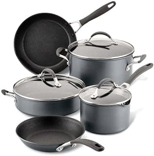 Scratch Defense Induction Hob Pan Set of 5 - Pots and Pans Set with Extreme Non Stick,… product image