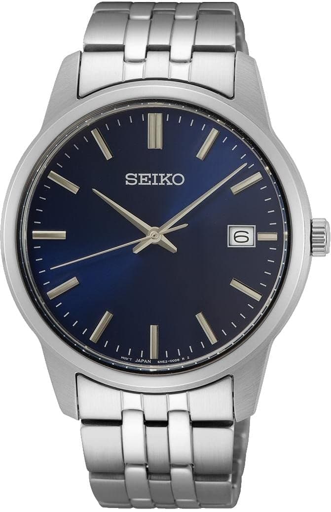 Seiko Herren-Uhr Quarz Edelstahl mit Edelstahlband SUR399P1, Blau product image