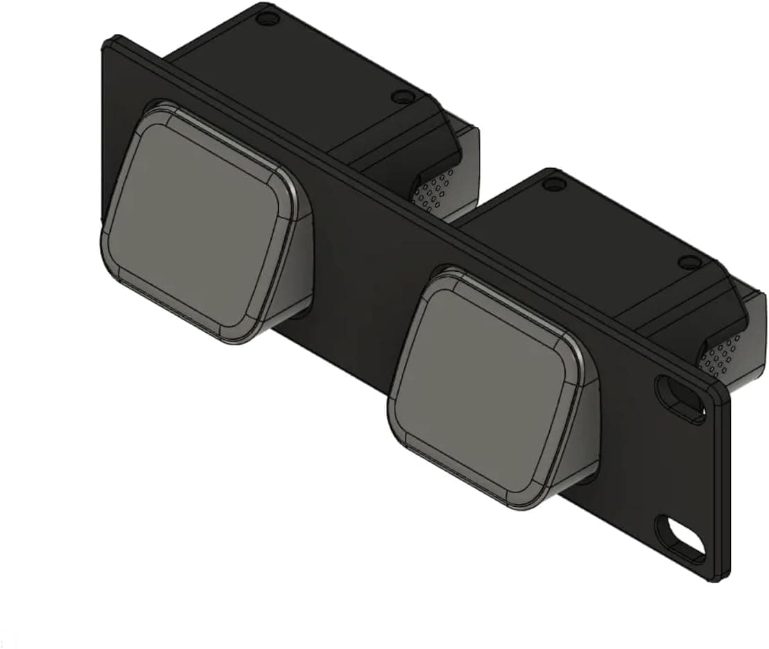 JetKVM 1U Bracket - 3D Printed Rack Mount for 1 or 2 Devices - Fits 19" Server Racks - Space… product image