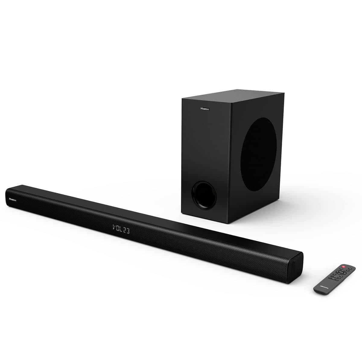 Hisense HS218 2.1ch Sound Bar with Wireless Subwoofer, 200W, Powered by Dolby Audio,… product image