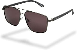 Polarised Sunglasses for Men – Gunmetal Aviator Frame with UVA-UVB Protection,… product image
