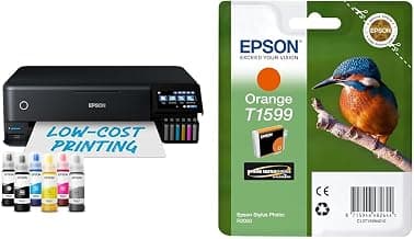 Epson EcoTank ET-8550 A3+ Wi-Fi Ink Tank Photo Printer & T1599 - Print cartridge - 1 x orange product image