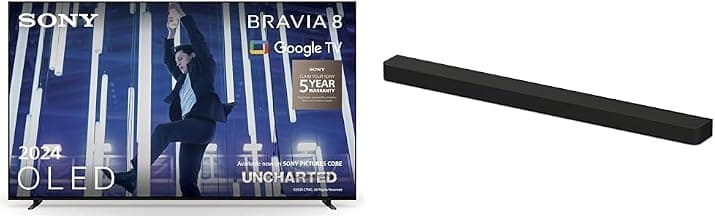 BRAVIA 8 OLED, K55XR80, 55" TV BRAVIA Theatre Bar 9 – Dolby Atmos Single Soundbar product image