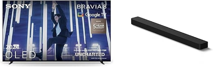 BRAVIA 8 OLED, K55XR80, 55" TV BRAVIA Theatre Bar 8 – Dolby Atmos Single Soundbar product image