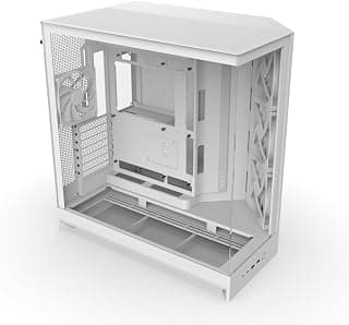 H9 Flow - ATX Dual Chamber PC Case - White | Dual chamber ATX headlight, 4 fans included,… product image