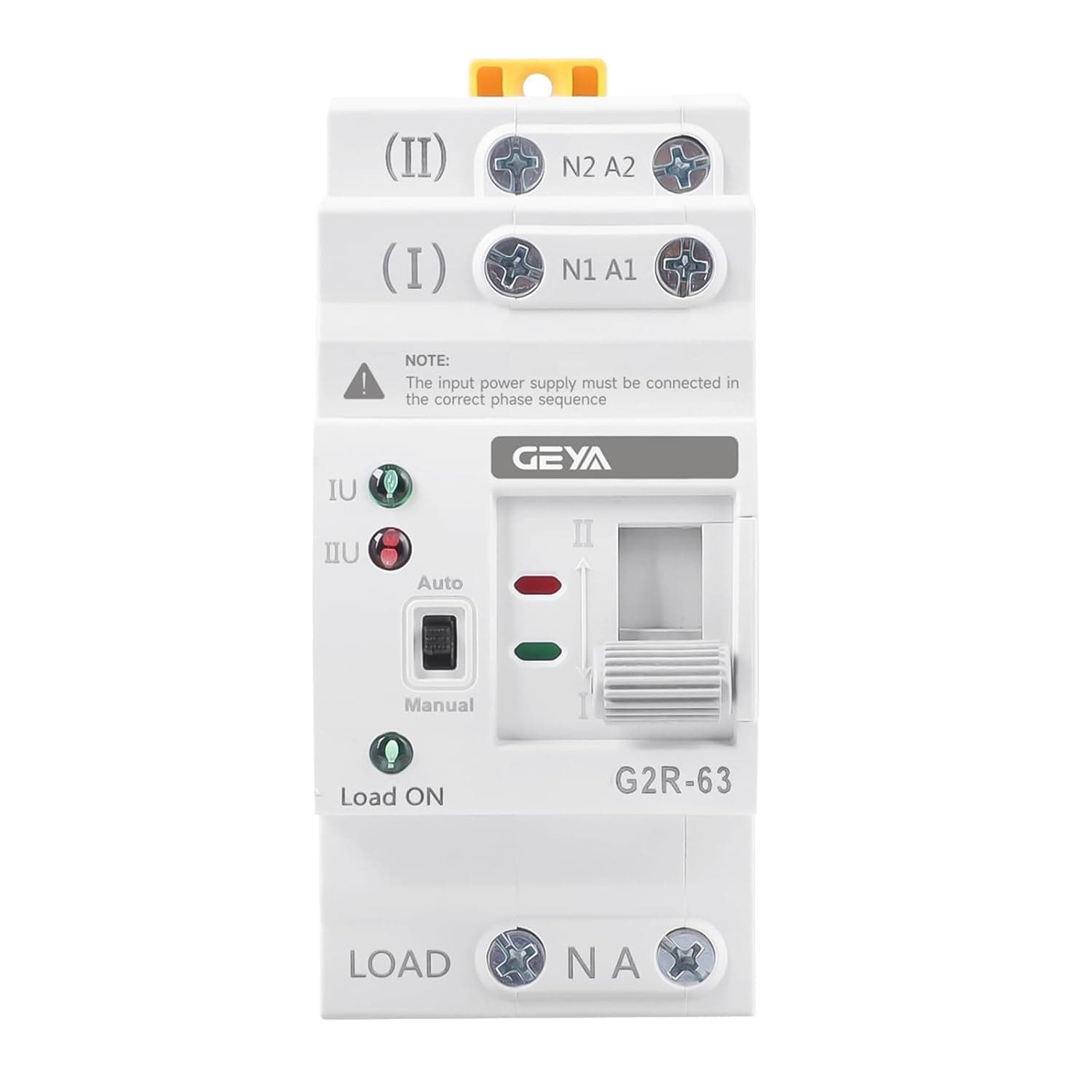 GEYA Mini ATS Dual Power Automatic/Manual Transfer Switch, Over & Under Voltage Protection… product image