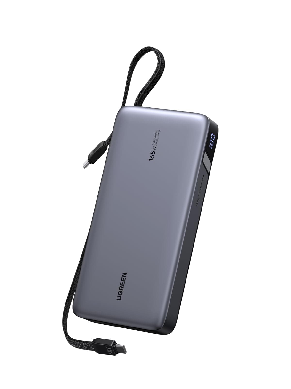 UGREEN Nexode Power Bank 25000mAh 165W mit 2 Integrierten USB-C Kabeln product image