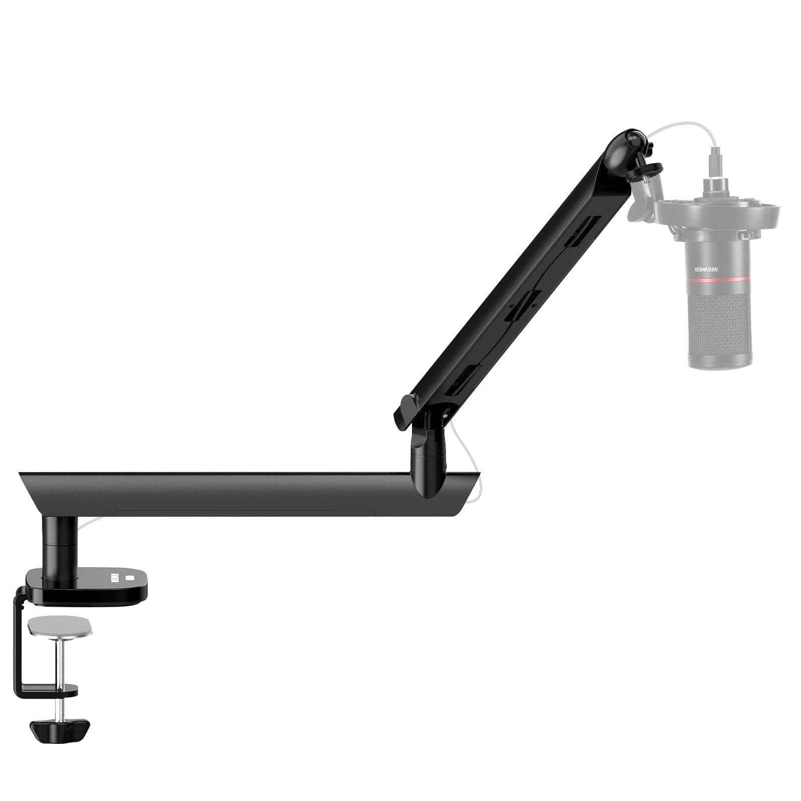 NEEWER Microphone Stand, Low Profile gedämpfter Mikrofon Halterung mit Boom Arm, 360°… product image