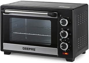 GEEPAS 19L Mini Oven & Grill | Electric Oven with Rotisserie Baking Roasting Grilling | 1280W… product image