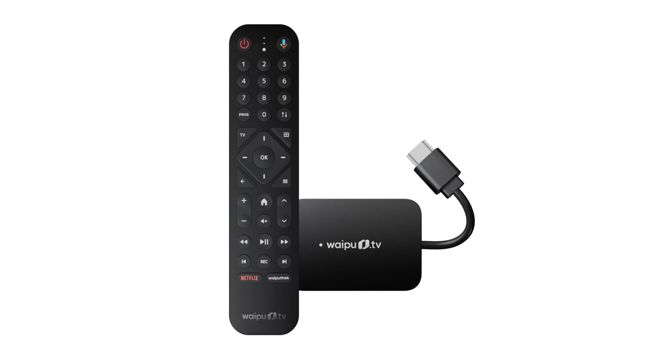waipu.tv Stick (2. Generation) | Inkl. Fernbedienung mit Beleuchtung | Fernsehen über WLAN |… product image