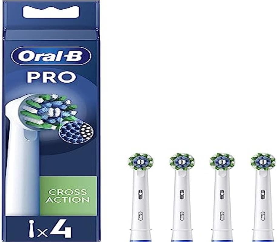 Pro Cross Action Toothbrush Heads for Electric Toothbrush, Pack of 4 product image