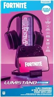 Fortnite 3-in-1 Headphone Stand and Tech Charging Station with Console Controller Mount and 2… product image