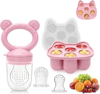 MR.TIMELAG Silicone Baby Fruit Feeder Pacifier & Popsicle Molds – Breastmilk Popsicle Molds… product image