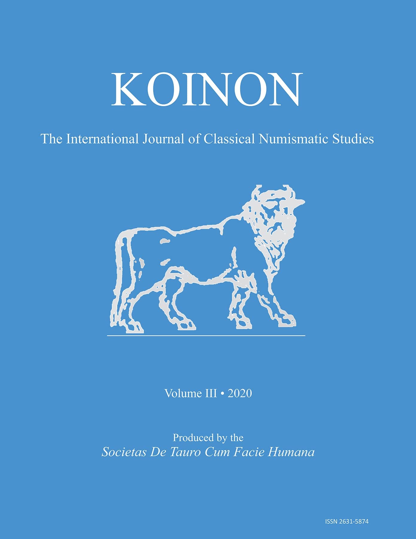 Koinon III, 2020: The International Journal of Classical Numismatic Studies (Koinon: the… product image