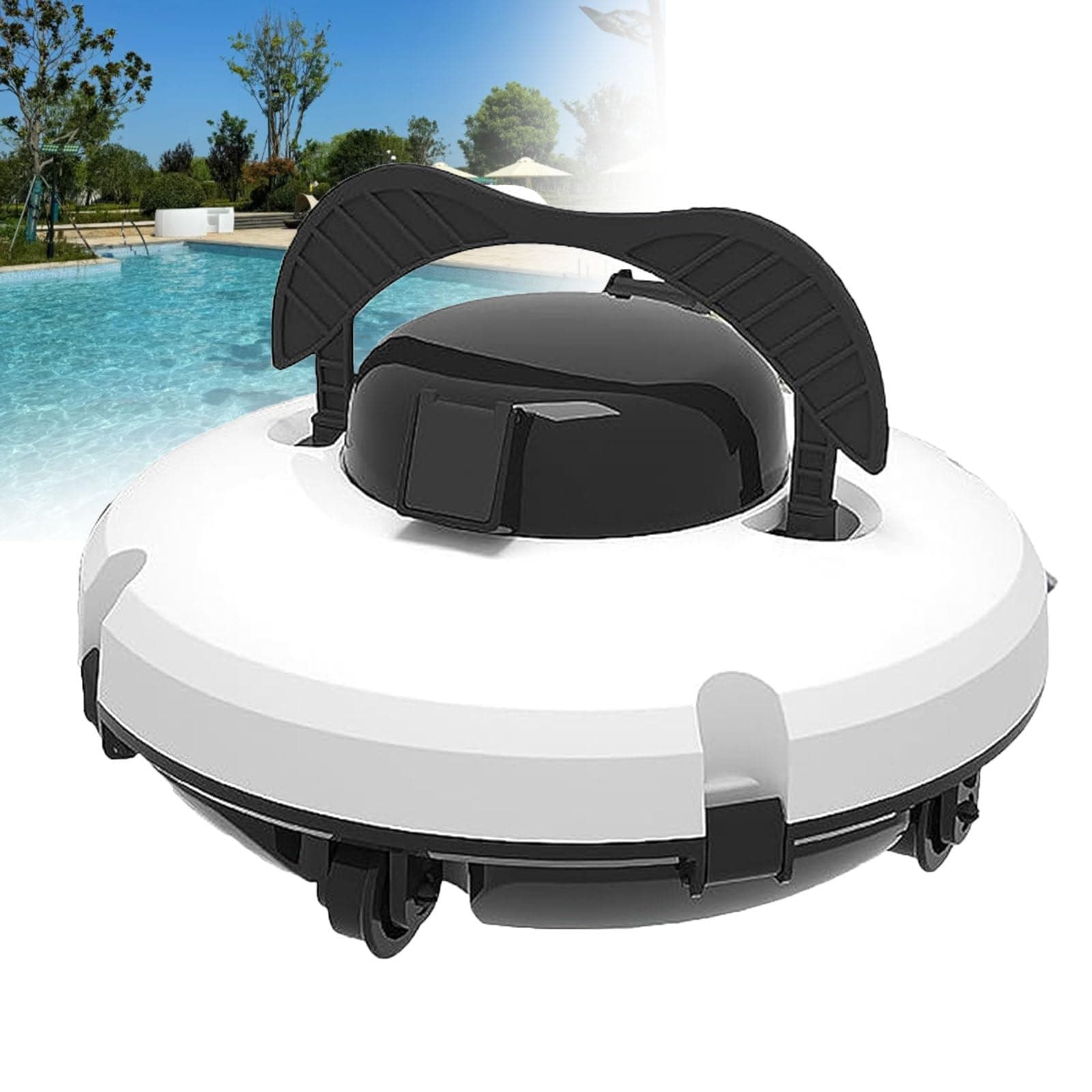 Kabelloser Pool-Saugroboter für Wasserlinienreinigung & Wintermodus – Bester Budget-Roboterreiniger für kleine Pools, erschwinglich und einfach zu bedienen product image