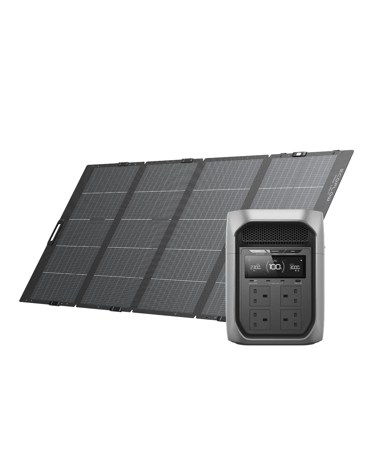 DELTA 3 Max Plus 2048Wh Power Station with 400W Solar Panel product image