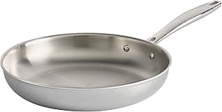 80116/005DS Gourmet 18/10 Stainless Steel Induction-Ready Tri-Ply Clad Fry Pan, 10-Inch,… product image