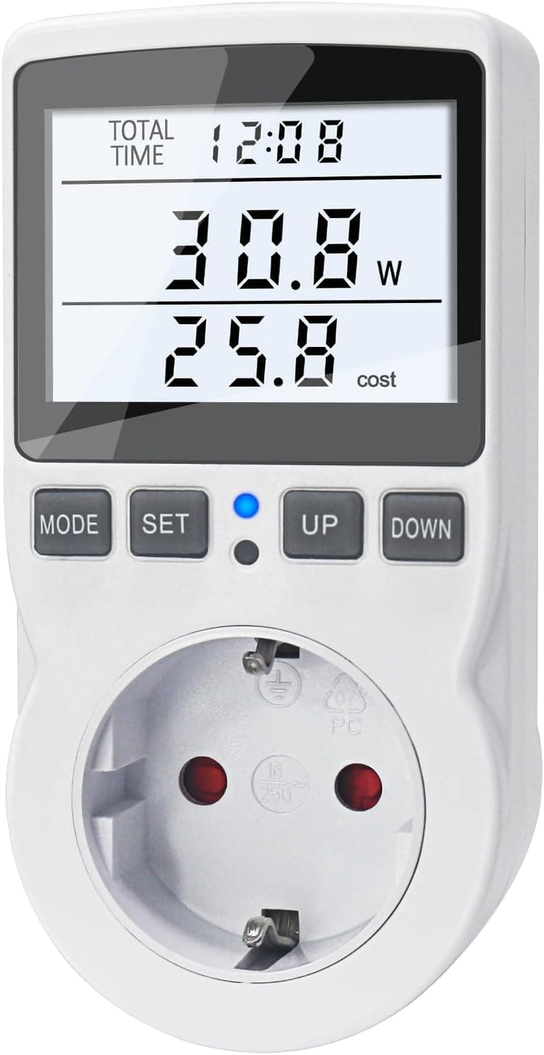 KETOTEK Power Meter Plug Energy Monitor, Electricity Usage Monitor 11 Modes with LCD Display,… product image