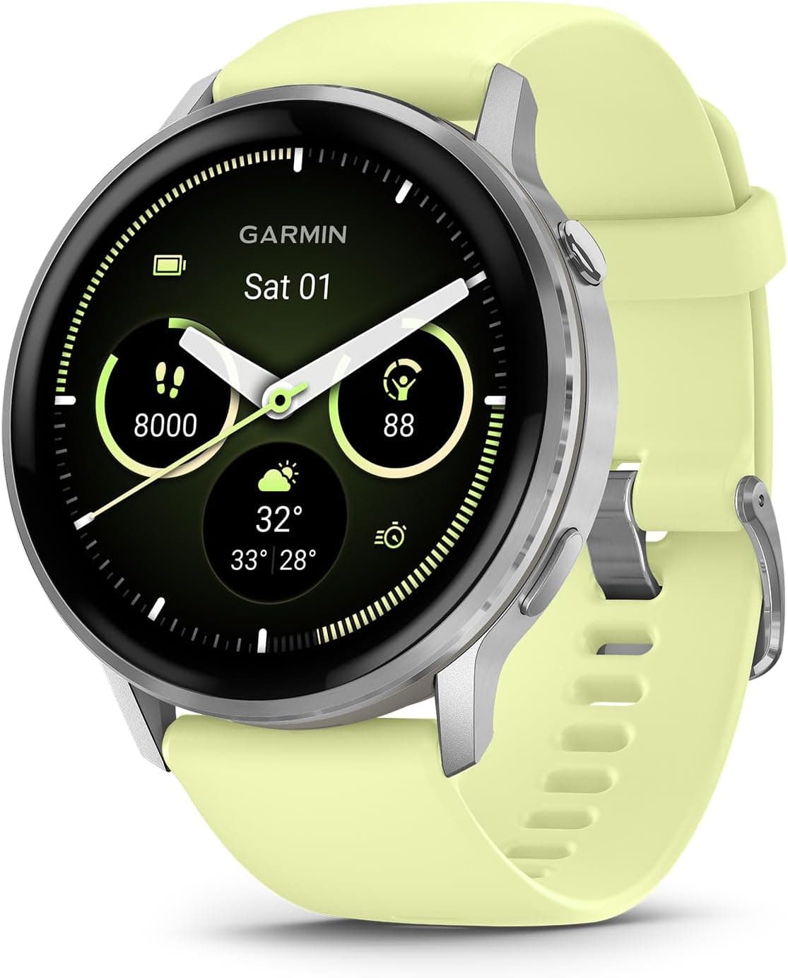 Garmin Venu 4, AMOLED Smart GPS Sport & Health Watch, Lemon, 41 mm product image