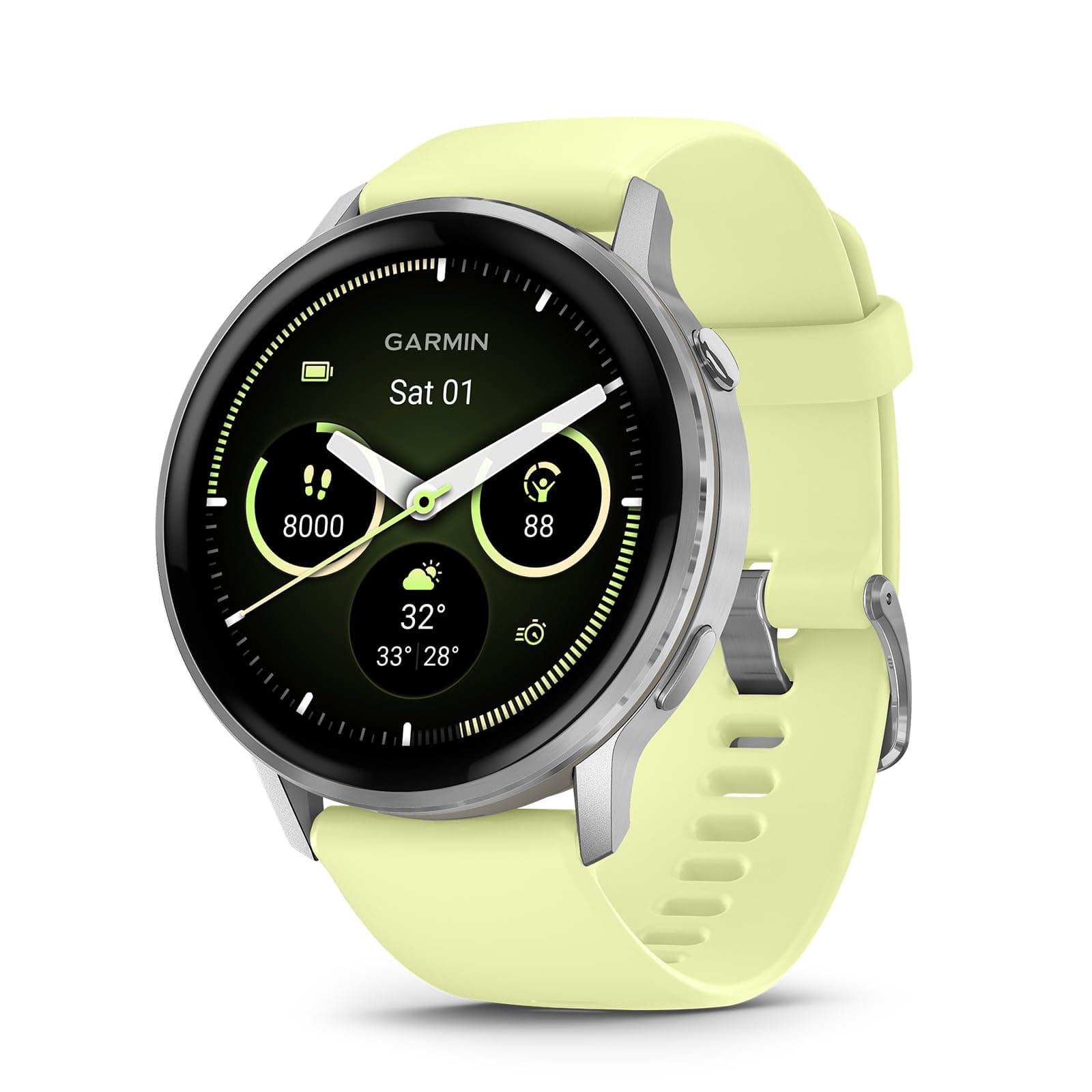 Garmin Venu 4, 45 mm, GPS-Fitness-Smartwach, Grau/Silber product image