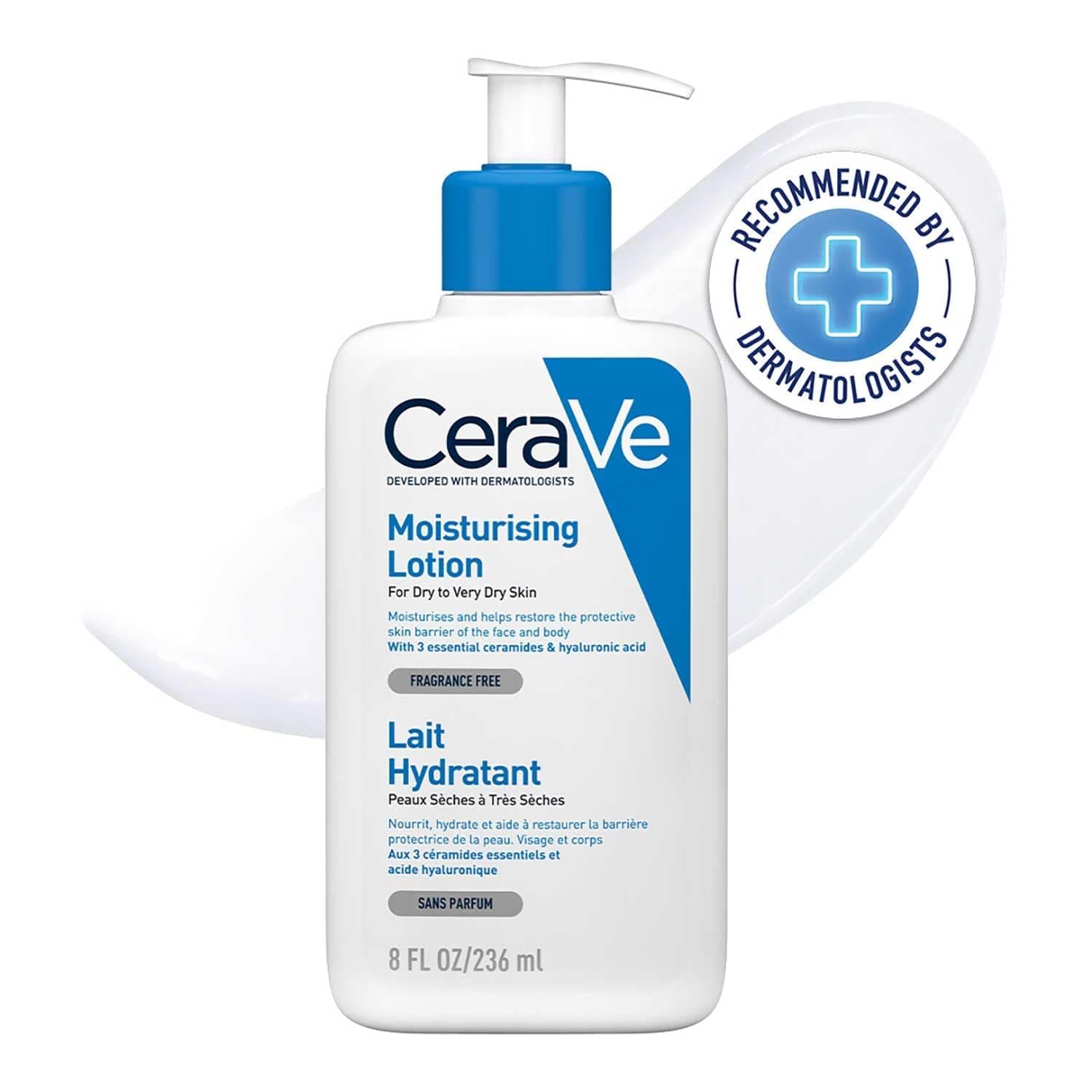 CeraVe - Lait Hydratant - Nourrit, Hydrate et Aide à Restaurer la Barrière Cutanée - Visage &… product image