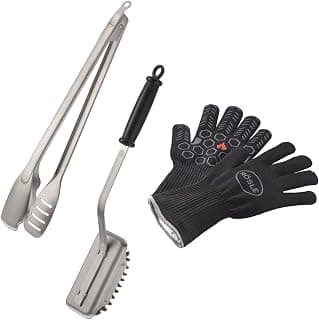 Barbecue Premium Barbecue Set 3 Pieces, Gloves, Tongs, Brush | Hochwertiges BBQ-Set inkl.… product image