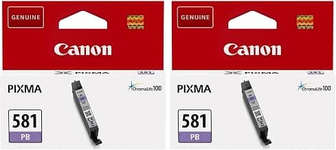 CLI-581 PB Ink Tank Photo Blue 5.6 ml for Pixma Inkjet Printers Original 2107C001 (Pack of 2) product image