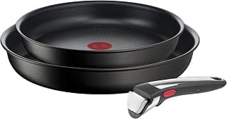 Ingenio Unlimited On 3-Piece Pan Set, Removable Handle, 24/28 cm, Space-Saving, Stackable,… product image