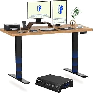 E6 MAX ONE PIECE Electric Standing Desk with USB Dual Motors 3 Stage Height Adjustable Sit… product image
