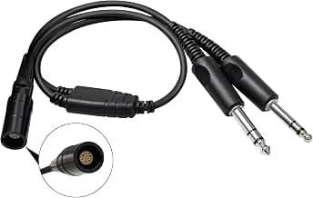 for Bose A20 A30 Headset Lemo 6Pin GA Dual Plugs Pilot Headphones Adapter | PJ-068 PJ-055… product image