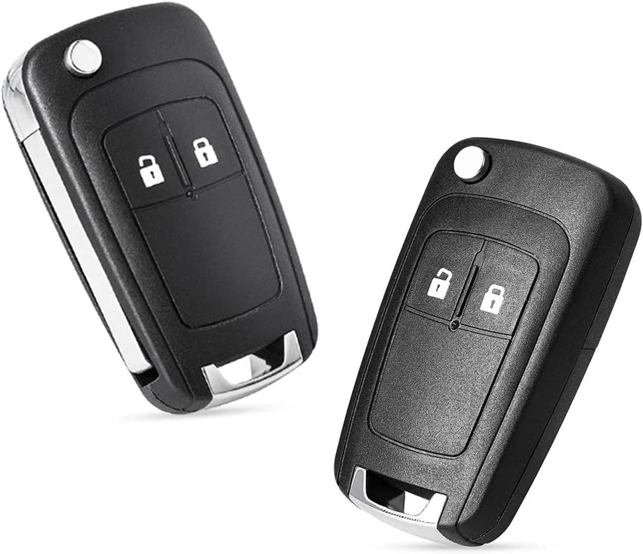 2 PCS 2 Buttons Remote Control Car Key Case Replacement Fob Compatible with Vauxhall Opel… product image