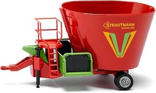 Siku 2450, Strautmann Futtermischwagen, 1:32, Metall/Kunststoff, Rot, Beweglicher Futtermischer product image