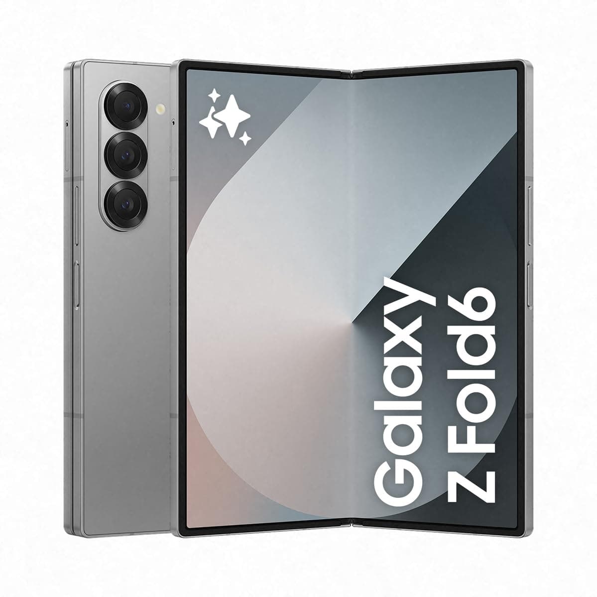Samsung Galaxy Z Fold6 AI Smartphone, Unlocked Android Smartphone, 256GB Storage, 50 MP Camera, Big Screen, Long Battery Life, Silver Shadow, (UK Version) (Renewed) product image