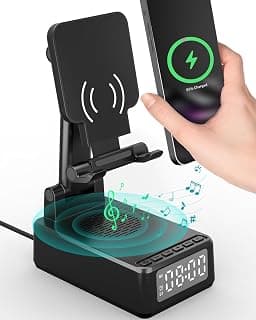Birthday Gifts for Men Women, Bluetooth Speaker with Wireless Charger & Phone Stand, Gifts for… product image