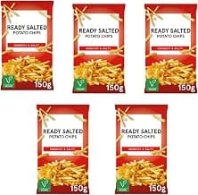 Potato Chip Snacks 150GX 5 by Tesco - Crispy and Crunchy Potato Crisps for Snacking, Parties,… product image