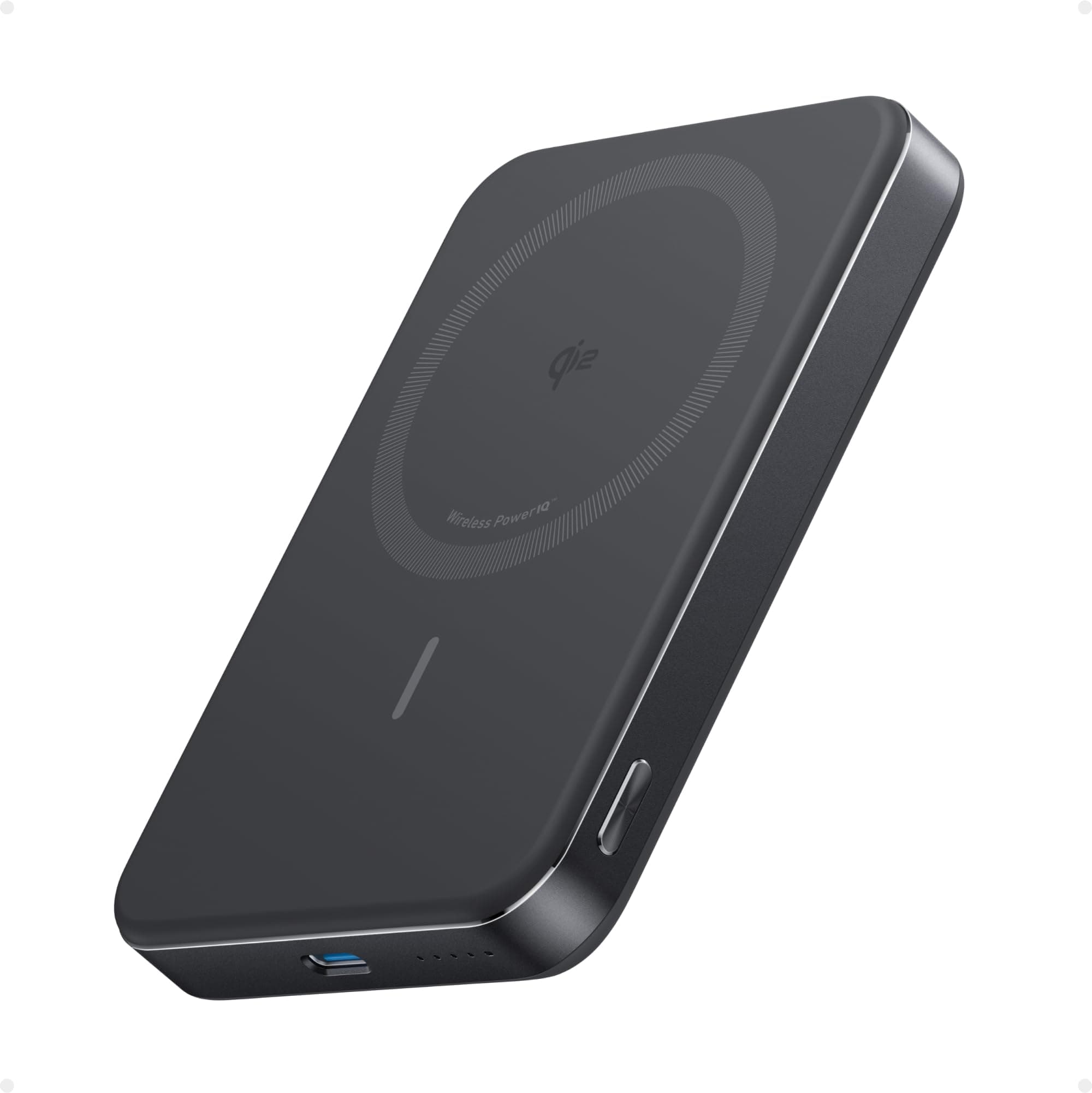 Anker MagGo Power Bank, Ultra-Slim 10,000mAh Magnetic Battery Pack, Qi2 Certified 15W Ultra-Fast MagSafe Compatible Portable Charger, Ergonomic Design, for iPhone17/16/15/14 Series Only(Not for Pixel) product image