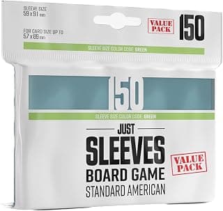 Gamegenic Just Sleeves - Standard American Value Pack (150 Sleeves) | Board Game Accessory product image