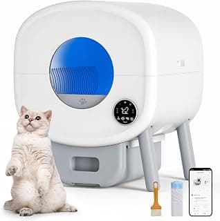 The Fellie Self Cleaning Cat Litter Tray, Extra Large Litter Box for Multi-Cats, App… product image