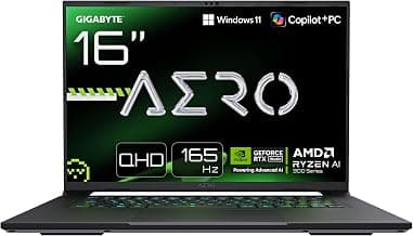 Gigabyte AERO X16 2WH Gaming Laptop - 16“, 165Hz WQXGA, Ryzen AI 9 HX 370, NVIDIA RTX 5070,… product image