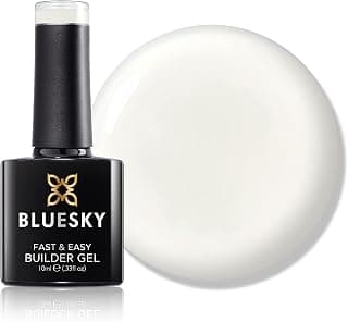 Bluesky All in One Fast & Easy Builder Gel 10ml, Neutral Beauty - White, Nail Strengthener and… product image