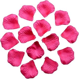 100pcs Hot Pink Silk Rose Petals Mother’S Day Wedding Confetti Anniversary Table Decorations… product image